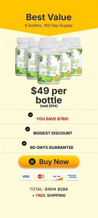 SlimJaro price 6 bottle